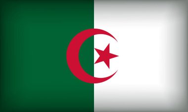 Orijinal Renkli ALGERIA Bayrağı