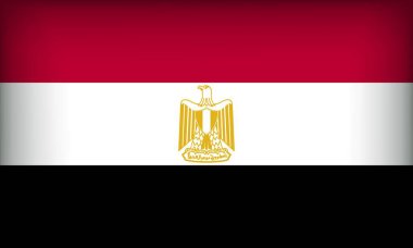 Orijinal renkte EGYPT Bayrağı