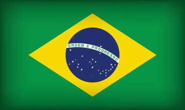 BRAZIL Flag with Original color clipart