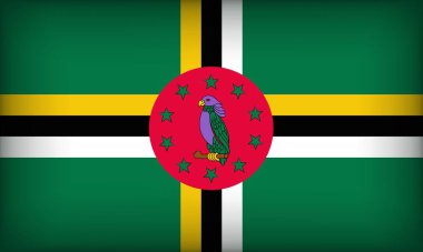 DOMINICA Orijinal Renkli Bayrak