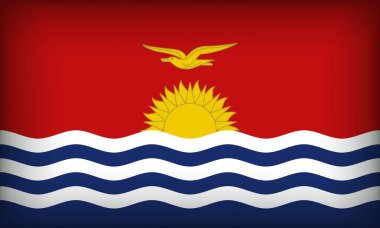 Orijinal Renkli KIRIBATI Bayrağı