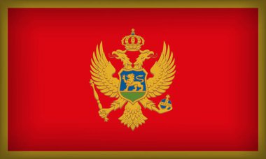 MONTENEGRO Flag with Original color clipart