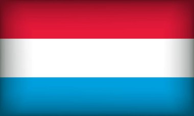 LUXEMBOURG Flag with Original color clipart