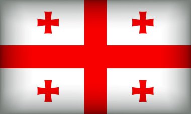 Orijinal renkli GEORGIA Bayrağı