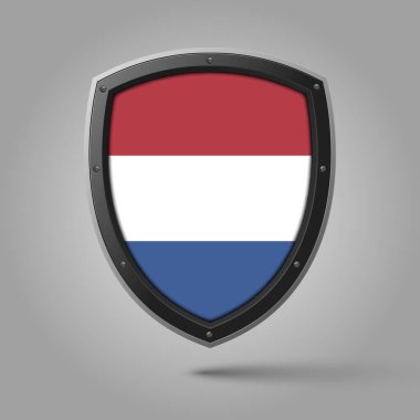 NETHERLANDS Ulusal Kalkanı Orijinal Renkli Bayrak