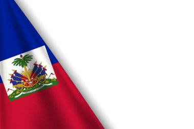 HAITI Bayrağı ile Ulusal Arkaplan Orijinal Renkli