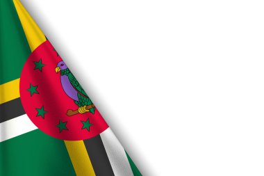 DOMINICA Bayraklı Ulusal Arkaplan Orijinal Renkli