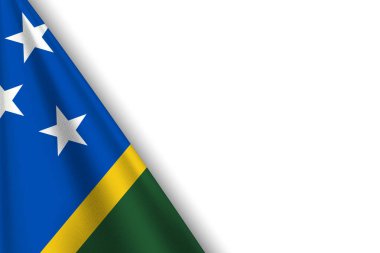 SOLOMON Adaları ile Ulusal Arkaplan Orijinal Renkli Bayrak