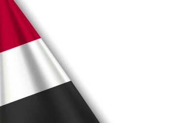 YEMEN Bayraklı Ulusal Arkaplan Orijinal Renkli