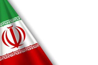 Orijinal rengi olan IRAN Bayrağı ile Ulusal Arkaplan