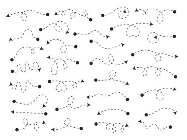 Beyaz arka plan üzerinde izole okları kümesi