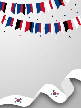 SOUTH KOREA Background for Festivals and National Days Celebrations clipart