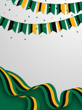 JAMAICA Background for Festivals and National Days Celebrations clipart