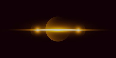 Karanlık Arkaplanda Güzel Parlak Işıklar İzole