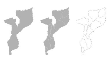 Ana Harita ve Bölgesel Haritalarla MOZAMBIQUE Haritaları