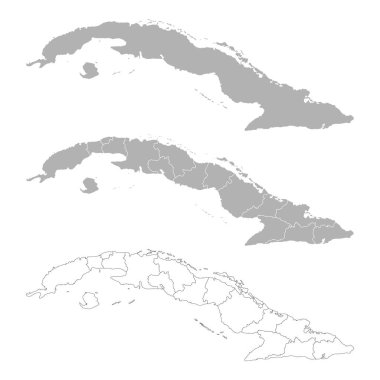 Ana Haritalı ve Bölgesel Haritalı CUBA Haritaları