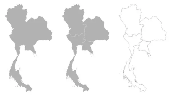 Ana Haritalı ve Bölgesel Haritalı THAILAND Haritaları