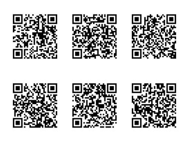 QR Code Ready to Use Isolated On White Background clipart