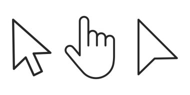 Tek Renkli Arkaplanda İmleç Kümesi İzole Edildi