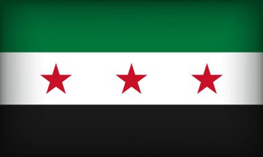 Syrian Arab Republic Identitiy with Syrian Flag clipart