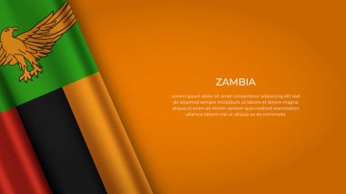 Orijinal Renkli ZAMBIA Bayrağı