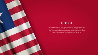 Orijinal renkte LIBERIA Bayrağı