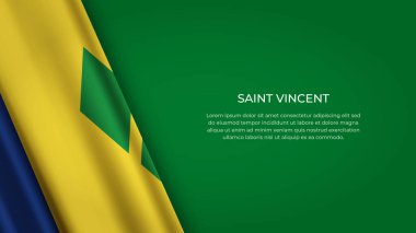 SaINT VINCENT Orijinal Renkli Bayrak