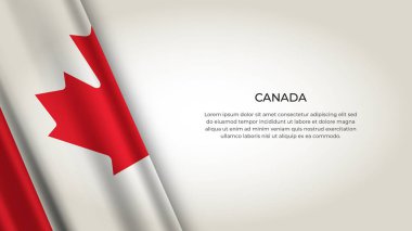 Orijinal Renkli CanADA Bayrağı