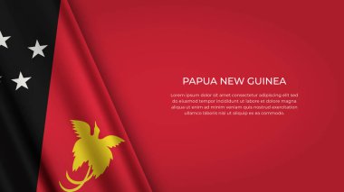 PAPUA NEW GUINEA Bayraklarının orijinal rengi