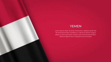 YEMEN Flag with Original color clipart