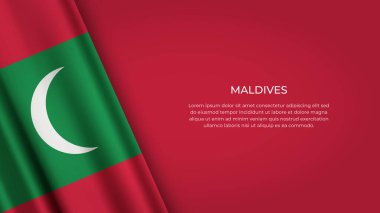 Orijinal Renkli MALDIVES Bayrağı