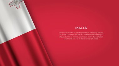 Orijinal renkte MALTA Bayrağı