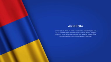 Orijinal Renkli ARMENIA Bayrağı