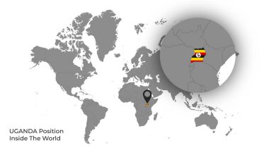 Haritada Bayrak Var UGANDA Konumu