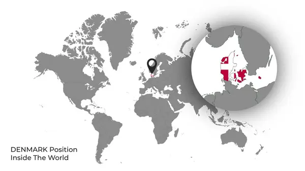 Haritada Bayrak Var DENMARK Konumu