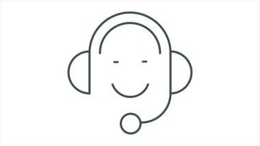 Canlandırılmış Vuruş İş Simgesi ve Beyaz Arkaplanda İzole Edildi