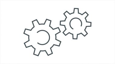 Canlandırılmış Vuruş İş Simgesi ve Beyaz Arkaplanda İzole Edildi