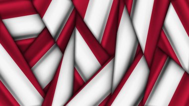 Birbirinin Üzerine Yığılmış AUSTRIA Bayrakları