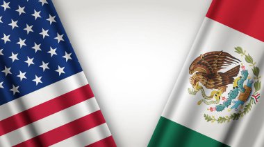 ABD ve Meksika Bayraklarıyla Ulusal Tasarım