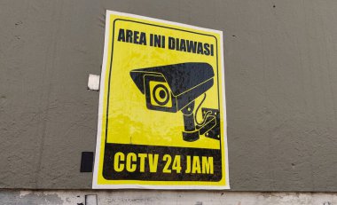 Endonezya 'daki CCTV İzleme Uyarısı. 