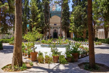 Kerman, mahan, iran, 8 Mart 2023, Şah Nematollah Vali Tapınağı Mahan 'da bulunan tarihi bir kompleks.