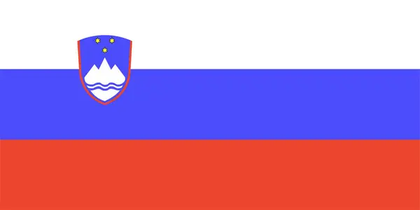 stock vector Slovenia flag. Official colors and proportions.