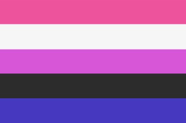Cinsiyet değişimi bayrağı. LGBT toplum sembolü. Cinsel azınlıkların bayrağı. 