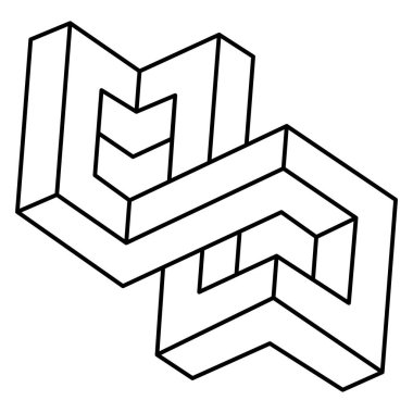 Geometri. Optik illüzyon şekli. Optik sanat. Soyut arkaplan.