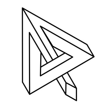 Optik illüzyon, geometrik figür, ok