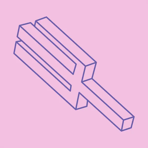 Logo. İmkansız şekil, optik yanılsama, vektör soyut arka plan. Optik sanat objeleri. Geometrik şekiller. Satır sanatı.