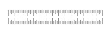 Ölçüm tablosu 15 santimetre. Cetvel ölçekli şablon. Ölçüm göstergesi cm. Uzunluk ölçümü matematiği. Uzaklık, yükseklik, dikiş aracı.