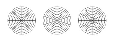 Hayat çarkı. Yaşamın tüm alanlarını görselleştirmek için bir araç. Çember çizimi, yaşam tarzı dengesi. 8, 10, 12 segmenti ve 8 eşmerkezli dairesi olan siyah kutup bölgesi. Kutup grafik kağıdının boşluğu