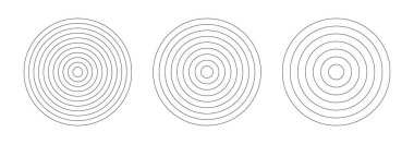 Kutup ızgaraları konsantre daireler 6, 8, 10. Hayat çarkı. Alışkanlık takipçisi. Daire diyagramları altı, sekiz, on segmente bölünmüş. Boş kutup grafik kağıdı. Grafik şablonu.