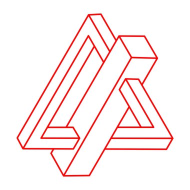 İllüzyon şekilleri. Üç boyutlu geometri. Optik illüzyon figürleri. Kutsal geometri. 